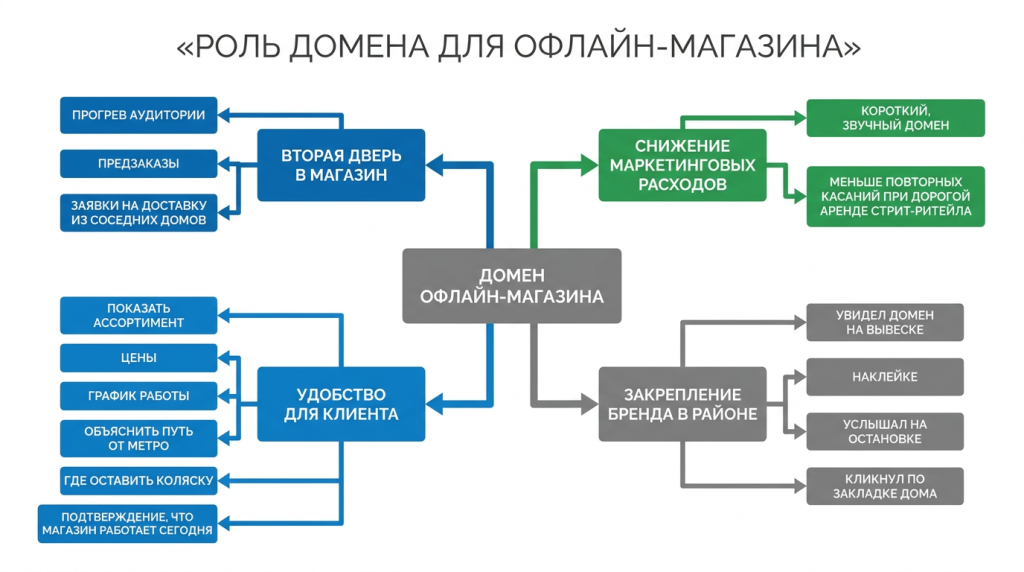 Роль домена для офлайн-магазина