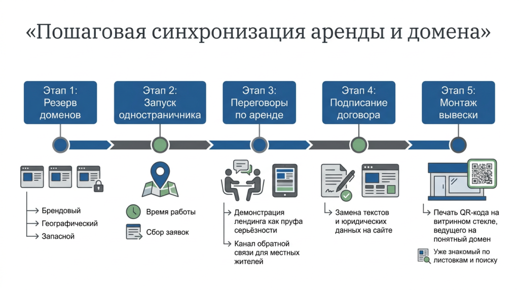 Пошаговая синхронизация аренды и домена